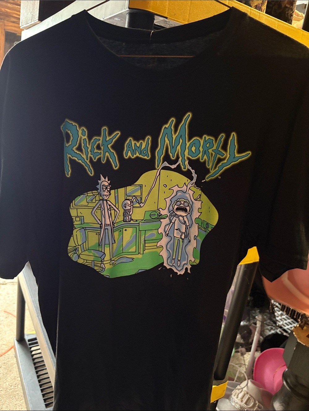 Rick and Morty Men’s Black Graphic Tee